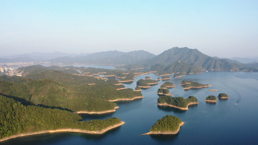 5A景区浙江杭州千岛湖风光视频