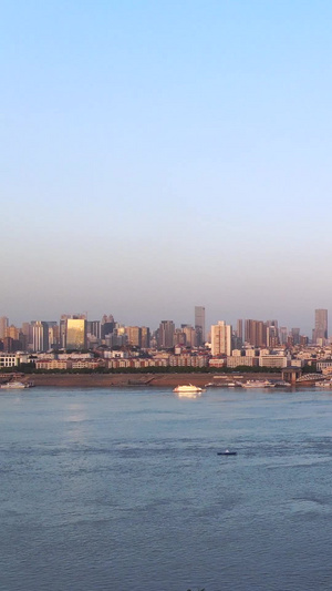 航拍城市风光地标建筑长江大桥江景交通道路车流素材航拍夜景62秒视频