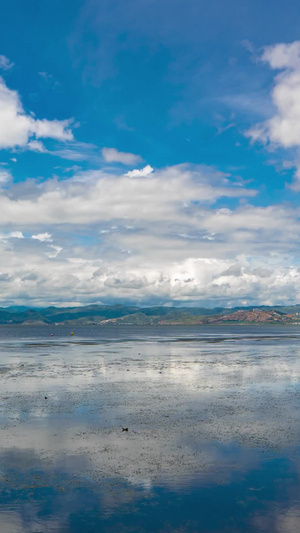 云南洱海云朵变化素材旅游黄金周12秒视频