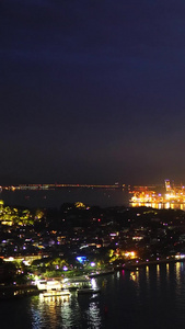 【旅游宣传片】福建航拍厦门夜景合集鼓浪屿视频