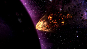 陨石特效爆炸背景19秒视频