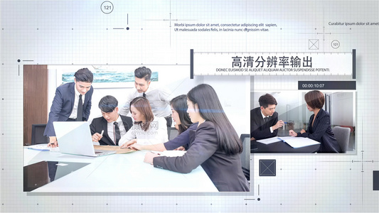 企业宣传图文展示AECC2015模板视频