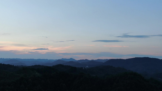 航拍夕阳晚霞火烧云视频