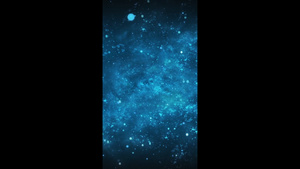 蓝色科技星空粒子背景10秒视频