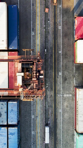 港口物流运输集装箱码头世界地图视频
