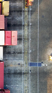 港口物流运输集装箱码头在户外视频