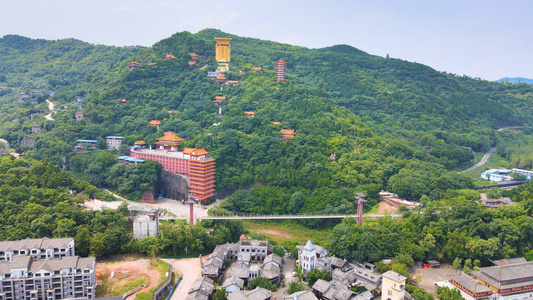 地标重庆丰都鬼城风景区视频