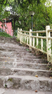 衡阳回雁峰景区登山步道视频