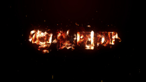 燃烧的标识AECC2015模板10秒视频