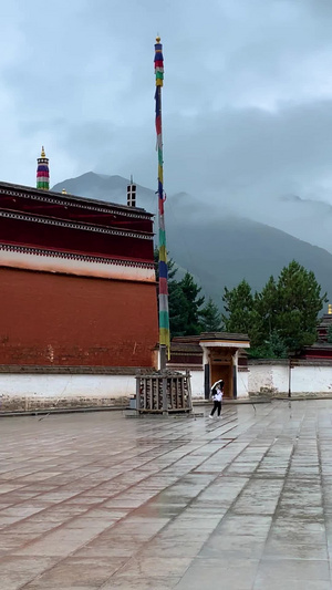 甘肃甘南著名旅游景点拉卜楞寺视频甘南藏族自治州41秒视频