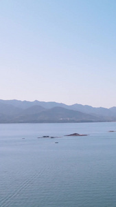 航拍城市海景海岛自然风光素材海景素材视频