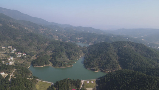 航拍大山水库南岳衡山 视频