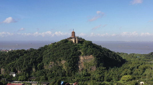 江苏南通狼山风光视频