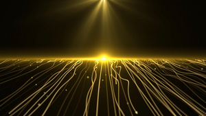 动态金色粒子光效波浪动态视频元素39秒视频