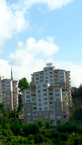 土耳其现代小区居民楼延时住宅区视频