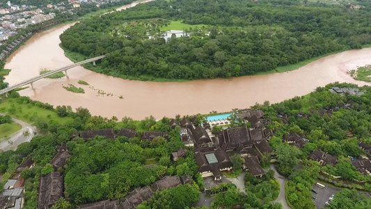 西双版纳景洪澜沧江视频