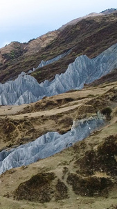 甘孜藏族自治州墨石公园航拍世界地质奇观视频