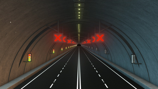 4K三维隧道穿梭背景素材视频