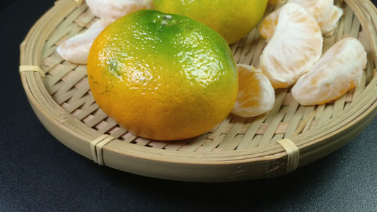 蜜桔橘子水果静物4K实拍视频[爆改]视频
