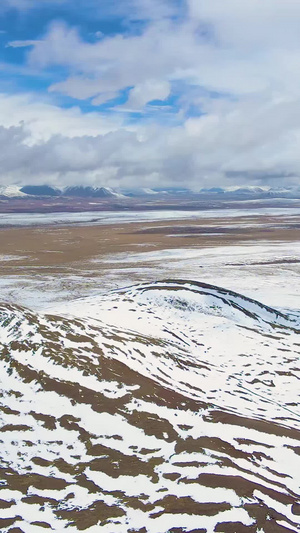 航拍世界屋脊青藏高原雪山大自然47秒视频