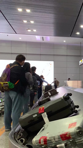 成都双流国际机场T2航站楼行李提取大厅视频运输带视频