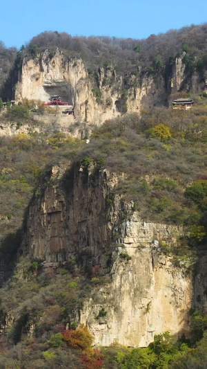 航拍河北平山天桂山国家重点风景区天桂山景区78秒视频