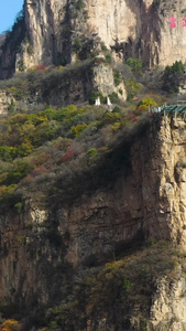 航拍河北平山天桂山国家重点风景区4A景点视频