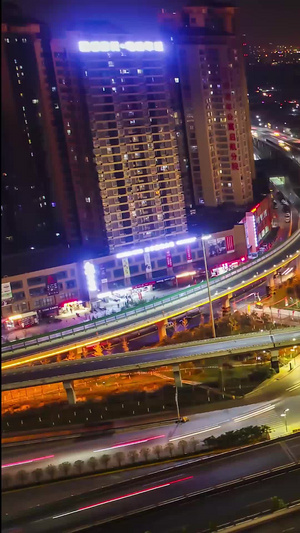 西安后卫寨立交桥航拍延时西咸新区23秒视频