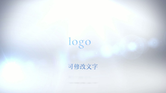 高雅粒子LOGO标志展示视频片头AE模板视频