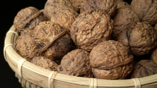 静物美食纸核桃麻果核桃干货坚果果子视频