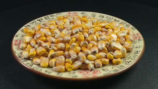 干包谷玉米颗粒4K实拍视频视频