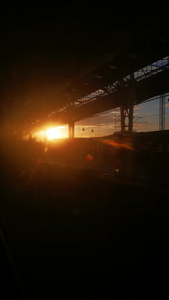 旅途火车窗外风景视频