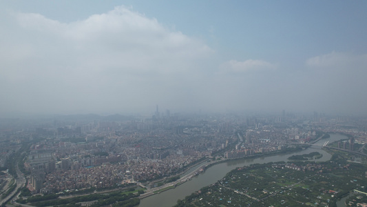 航拍高空下的大地视频