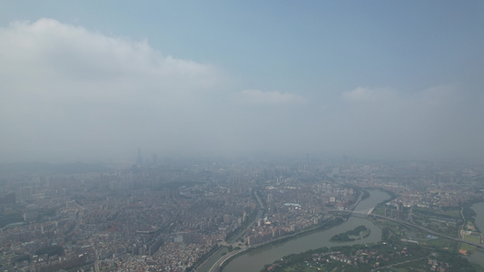 航拍高空下的大地视频