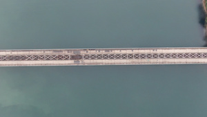 4K航拍跨河大桥20秒视频