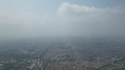 航拍高空下的大地视频