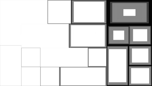 方形组合黑灰白转场动画（可输出A通道）视频