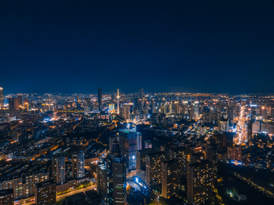 4k沈阳南湖城市夜景[灯光灿烂]视频