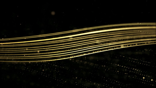 金色唯美粒子背景视频