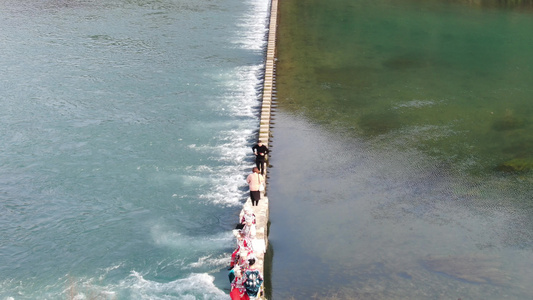 航拍湖南湘西凤凰长潭岗景区视频