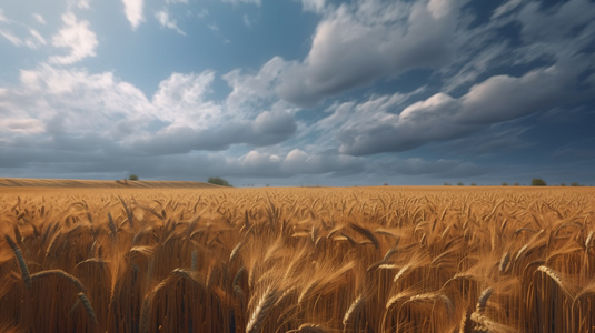 成熟的农业小麦背景视频视频
