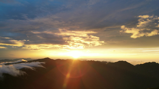 云海日落日出晚霞夕阳航拍视频