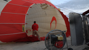 热气球充气全过程实拍合集4K62秒视频