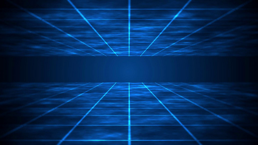 蓝色科技空间粒子背景视频