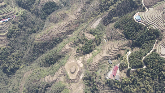 航拍湖南湘西矮寨奇观5A景区视频