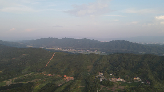 航拍大自然山川森林视频