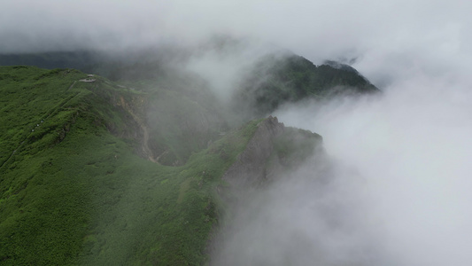 湖北神农架神农谷5A景区航拍视频