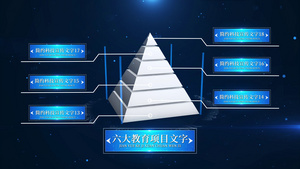 科技金字塔层级展示ED模板33秒视频