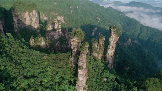 航拍张家界武陵源视频