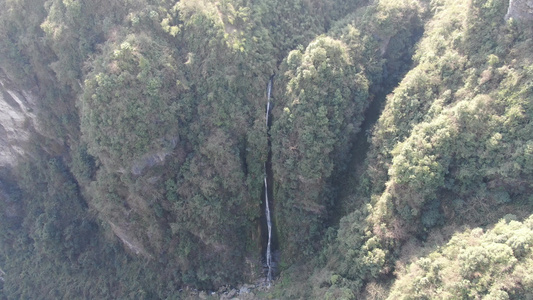 航拍湖南湘西矮寨奇观5A景区视频